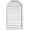Ekena Millwork Octagonal Top Surface Mount PVC Gable Vent w/ 2"W x 2"P Brickmould Sill Frame, 20"W x 34"H GVPOT20X3403SF - alternate 1